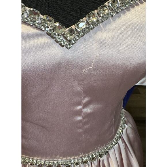 Mac Duggal Puff-Sleeve Short Party Dress 20688 in Blush Size 2 READ DESCRIPTION - Picture 6 of 15
